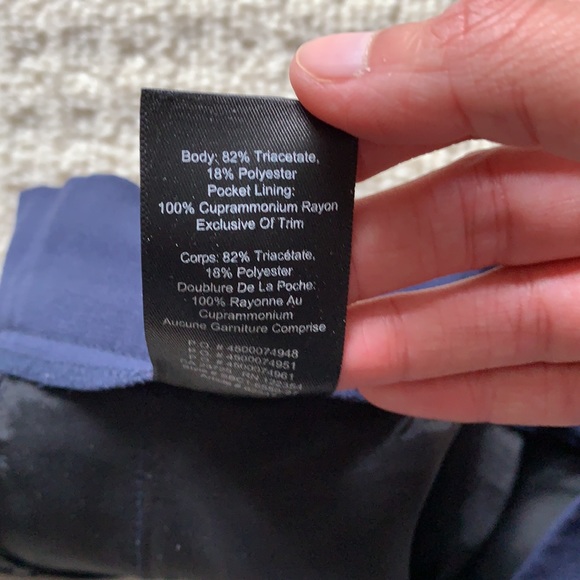 Size 4 Babaton Navy Cropped Dress Pants - Picture 6 of 6